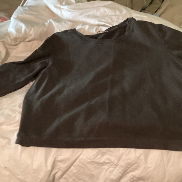 Oversized vintage  grey lace up sweat shirt - Picture 6 of 7